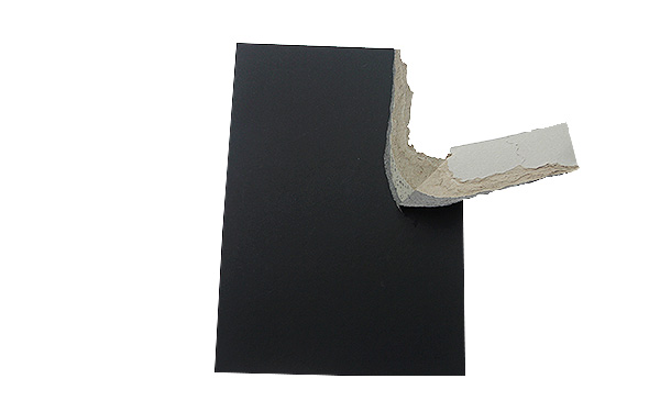 高厚度复合灰底单面黑卡纸